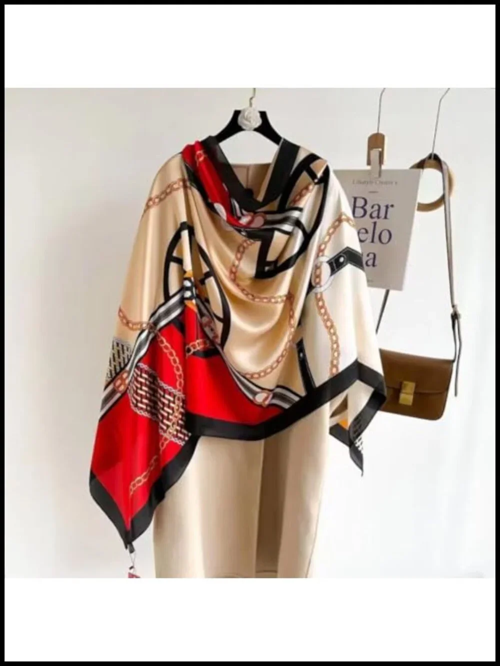 Lightweight Oversized Floral Scarf Shawl Wraps Women Polyester